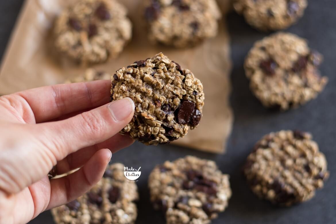 bolachas de aveia e banana